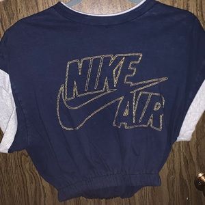 Reworked Vintage Nike Air Crop Top